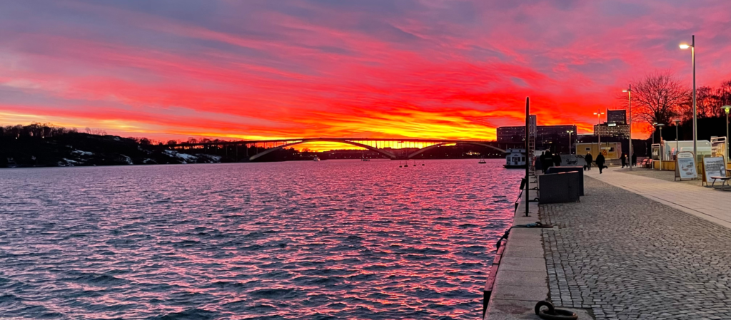 Awakening sunset Stockholm Kungsholmen